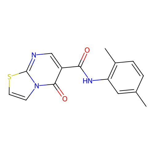 N-(2,5-dimethylphenyl)-5-oxo-5H-[1,3]thiazolo[3,2-a]pyrimidine-6-carboxamide structure