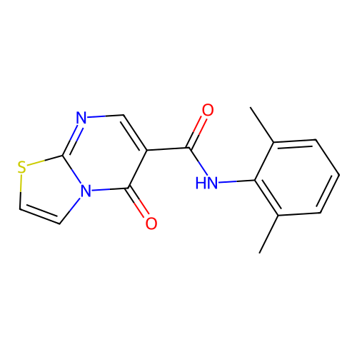N-(2,6-dimethylphenyl)-5-oxo-5H-[1,3]thiazolo[3,2-a]pyrimidine-6-carboxamide structure
