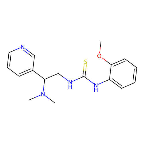 1-[2-(Dimethylamino)-2-pyridin-3-ylethyl]-3-(2-methoxyphenyl)thiourea structure