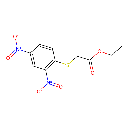 Ethyl [(2,4-dinitrophenyl)thio]acetate structure