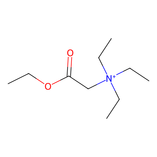 (2-Ethoxy-2-oxoethyl)-triethylazanium structure