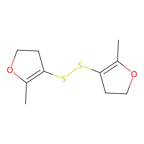 3,3'-Dithiobis(4,5-dihydro-2-methylfuran) structure