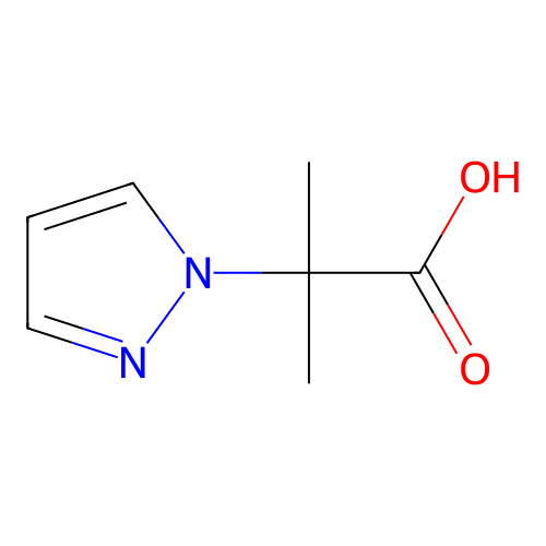 alpha,alpha-Dimethyl-1H-pyrazole-1-acetic acid structure