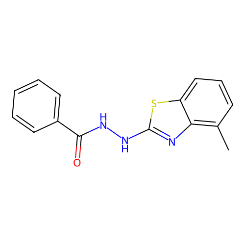 N'-(4-methyl-1,3-benzothiazol-2-yl)benzohydrazide structure
