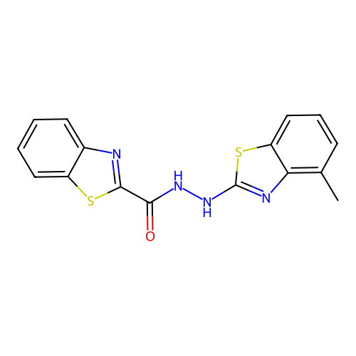 N'-(4-methyl-1,3-benzothiazol-2-yl)-1,3-benzothiazole-2-carbohydrazide structure