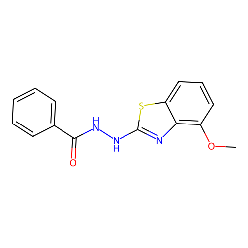 N'-(4-methoxy-1,3-benzothiazol-2-yl)benzohydrazide structure