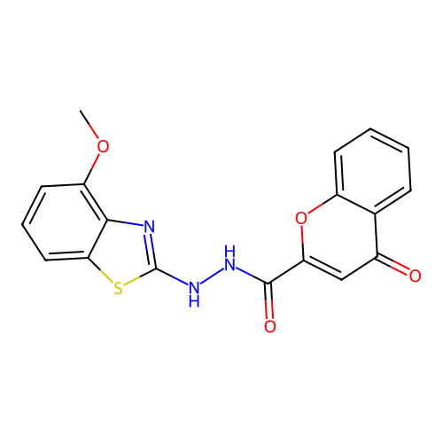 N'-(4-methoxybenzo[d]thiazol-2-yl)-4-oxo-4H-chromene-2-carbohydrazide structure