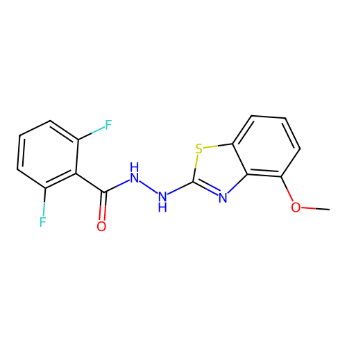 2,6-difluoro-N'-(4-methoxy-1,3-benzothiazol-2-yl)benzohydrazide structure