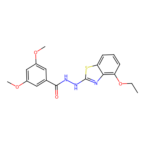 N'-(4-ethoxy-1,3-benzothiazol-2-yl)-3,5-dimethoxybenzohydrazide structure