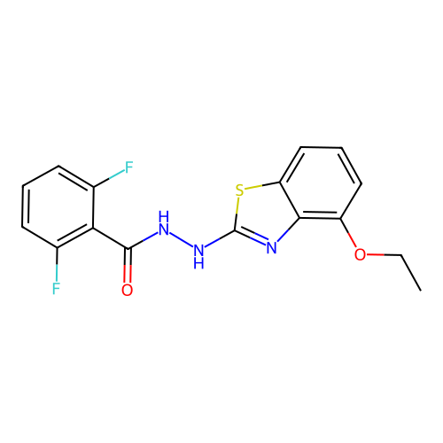 N'-(4-ethoxy-1,3-benzothiazol-2-yl)-2,6-difluorobenzohydrazide structure
