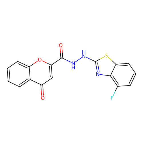 N'-(4-fluorobenzo[d]thiazol-2-yl)-4-oxo-4H-chromene-2-carbohydrazide structure