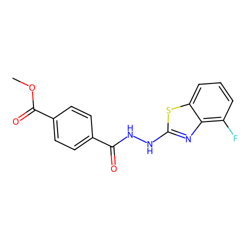 Methyl 4-(2-(4-fluorobenzo[d]thiazol-2-yl)hydrazinecarbonyl)benzoate structure