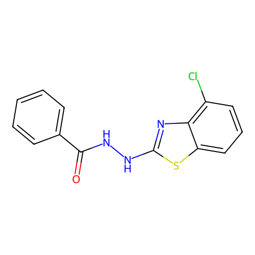N'-(4-chloro-1,3-benzothiazol-2-yl)benzohydrazide structure