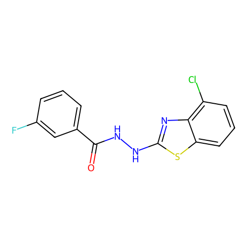 N'-(4-chloro-1,3-benzothiazol-2-yl)-3-fluorobenzohydrazide structure