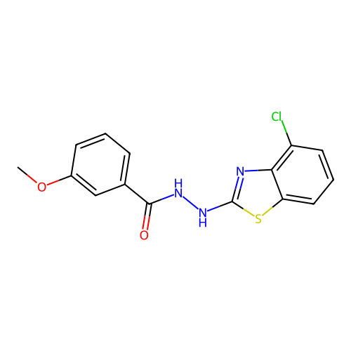 N'-(4-chloro-1,3-benzothiazol-2-yl)-3-methoxybenzohydrazide structure