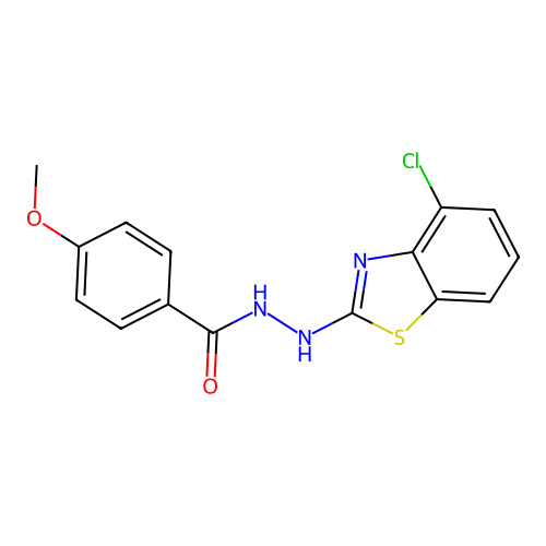 N'-(4-chloro-1,3-benzothiazol-2-yl)-4-methoxybenzohydrazide structure