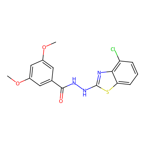N'-(4-chloro-1,3-benzothiazol-2-yl)-3,5-dimethoxybenzohydrazide structure
