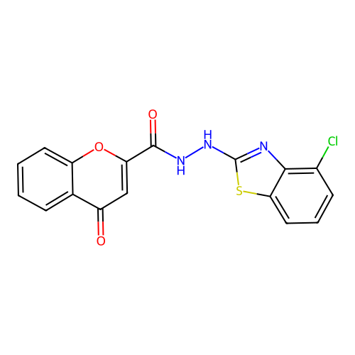 N'-(4-chlorobenzo[d]thiazol-2-yl)-4-oxo-4H-chromene-2-carbohydrazide structure