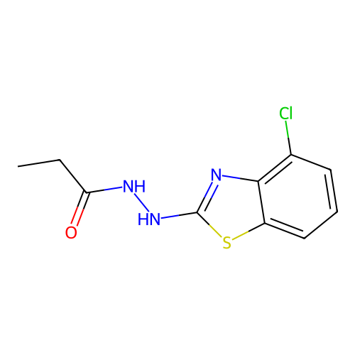 N'-(4-chloro-1,3-benzothiazol-2-yl)propanehydrazide structure