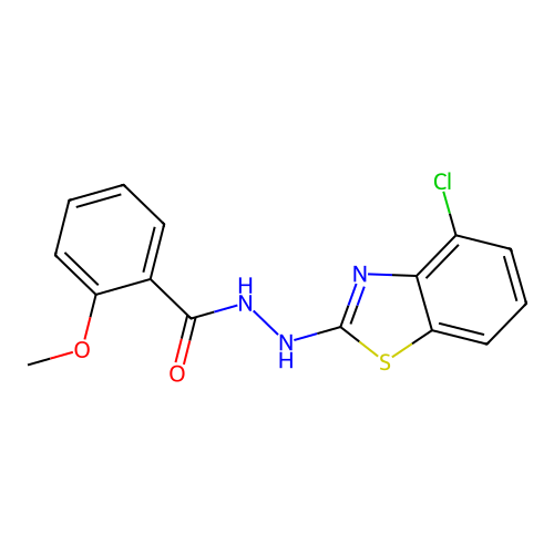 N'-(4-chloro-1,3-benzothiazol-2-yl)-2-methoxybenzohydrazide structure