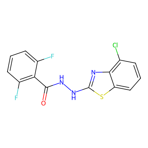 N'-(4-chloro-1,3-benzothiazol-2-yl)-2,6-difluorobenzohydrazide structure