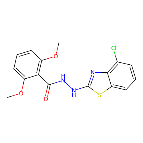 N'-(4-chloro-1,3-benzothiazol-2-yl)-2,6-dimethoxybenzohydrazide structure