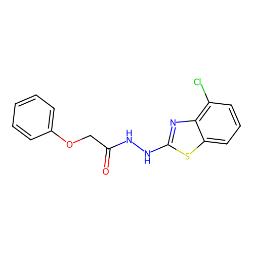 N'-(4-chloro-1,3-benzothiazol-2-yl)-2-phenoxyacetohydrazide structure