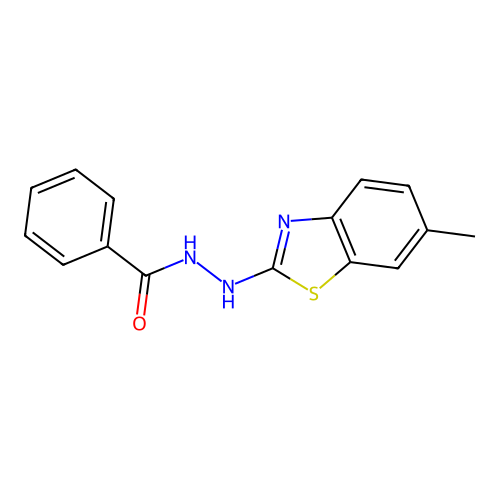 N'-(6-methyl-1,3-benzothiazol-2-yl)benzohydrazide structure