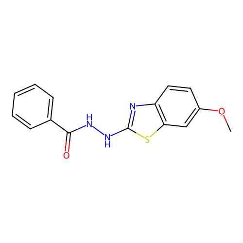 N'-(6-methoxy-1,3-benzothiazol-2-yl)benzohydrazide structure