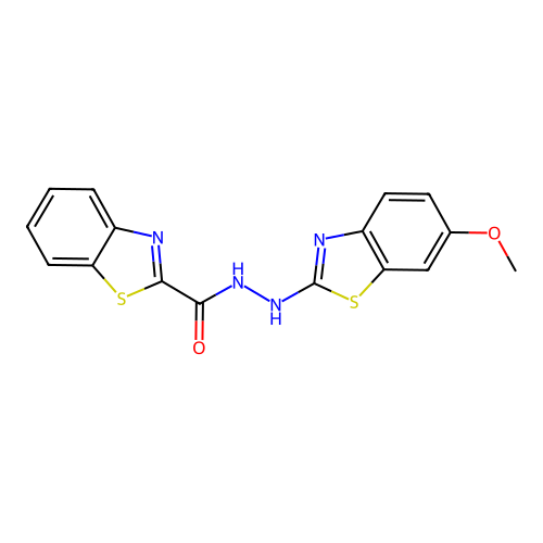 N'-(6-methoxy-1,3-benzothiazol-2-yl)-1,3-benzothiazole-2-carbohydrazide structure