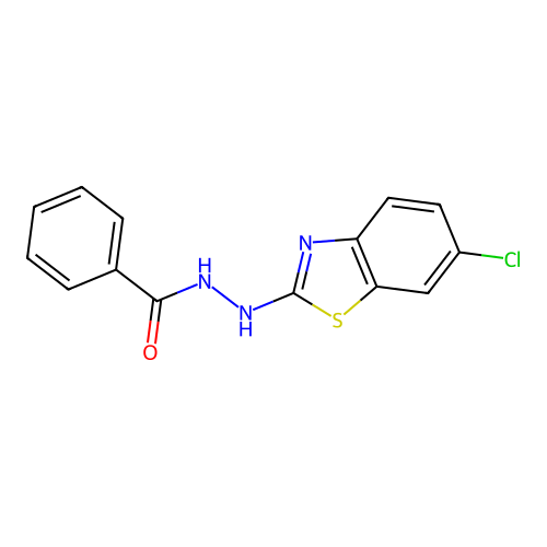 N'-(6-chloro-1,3-benzothiazol-2-yl)benzohydrazide structure