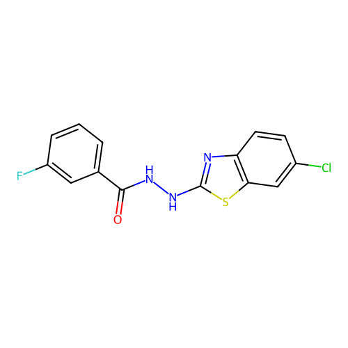 N'-(6-chloro-1,3-benzothiazol-2-yl)-3-fluorobenzohydrazide structure