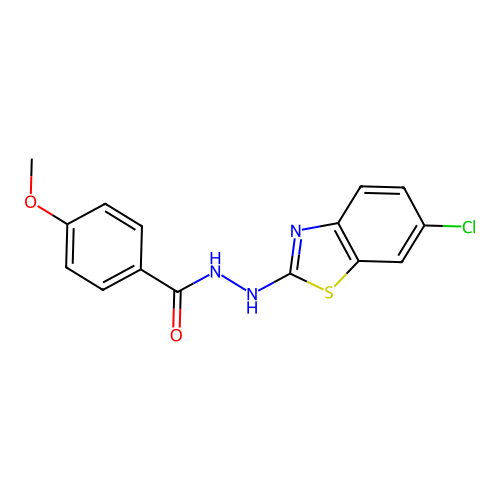 N'-(6-chloro-1,3-benzothiazol-2-yl)-4-methoxybenzohydrazide structure
