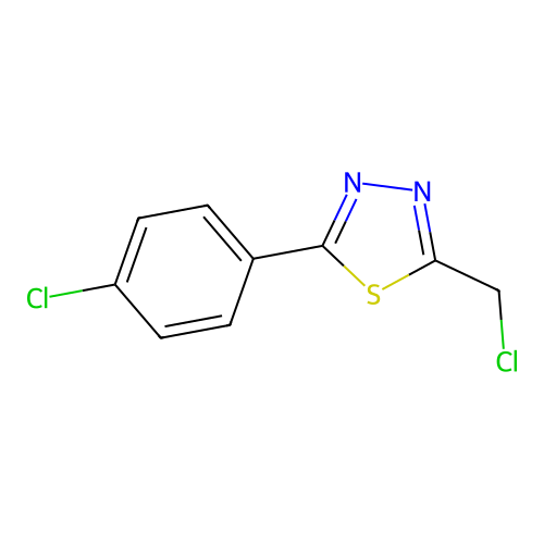 2-Chloromethyl-5-(4-chlorophenyl)-1,3,4-thiadiazole structure