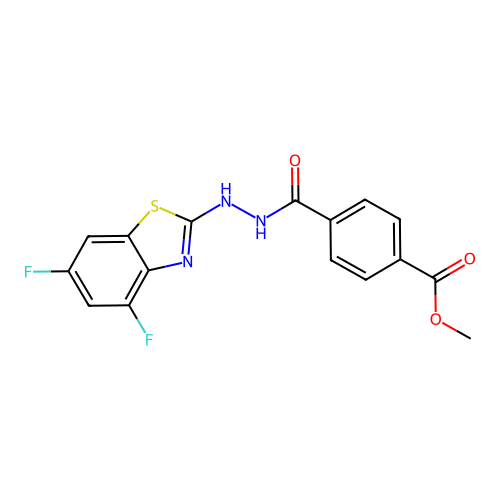 Methyl 4-(2-(4,6-difluorobenzo[d]thiazol-2-yl)hydrazinecarbonyl)benzoate structure