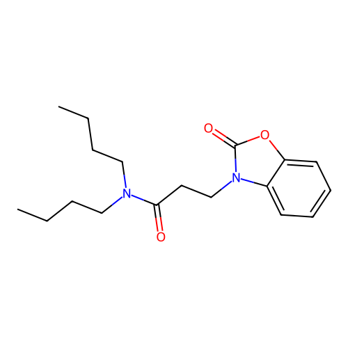 N,N-dibutyl-3-(2-oxobenzo[d]oxazol-3(2H)-yl)propanamide structure