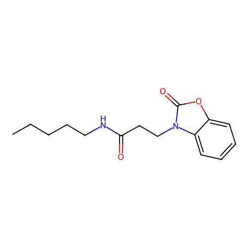 3-(2-oxobenzo[d]oxazol-3(2H)-yl)-N-pentylpropanamide structure