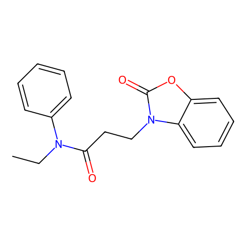 N-ethyl-3-(2-oxobenzo[d]oxazol-3(2H)-yl)-N-phenylpropanamide structure