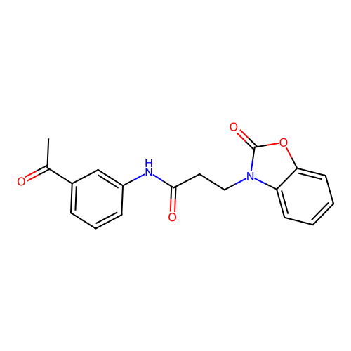 N-(3-Acetyl-phenyl)-3-(2-oxo-benzooxazol-3-yl)-propionamide structure