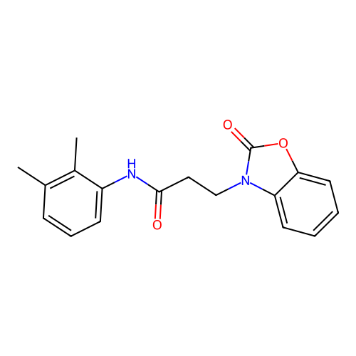 N-(2,3-dimethylphenyl)-3-(2-oxo-1,3-benzoxazol-3-yl)propanamide structure