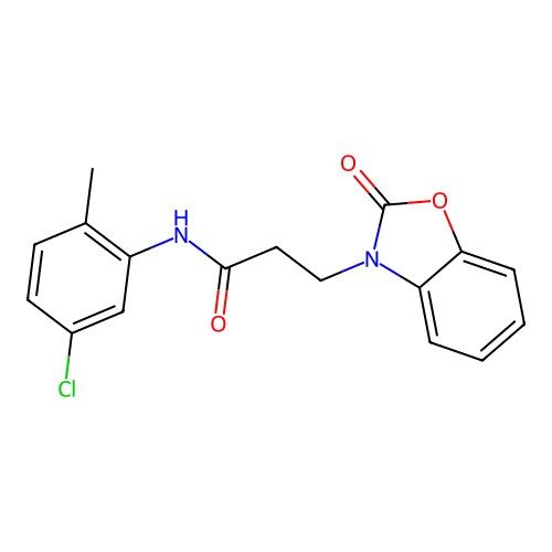 N-(5-chloro-2-methylphenyl)-3-(2-oxobenzo[d]oxazol-3(2H)-yl)propanamide structure