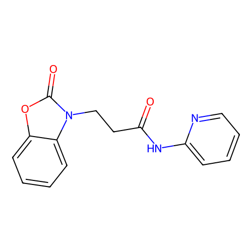 3-(2-oxobenzo[d]oxazol-3(2H)-yl)-N-(pyridin-2-yl)propanamide structure