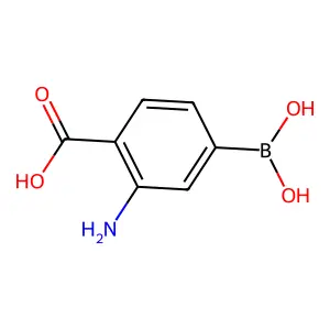 4-硼酸基邻氨基苯甲酸 structure