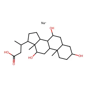 3-碘胆酸 structure