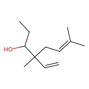 6-Octen-3-ol, 4-ethenyl-4,7-dimethyl- structure