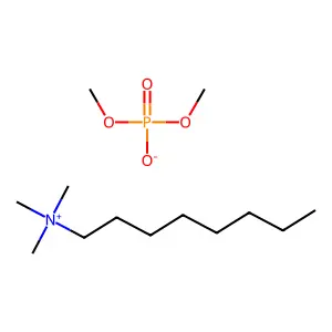 1-Octanaminium, N,N,N-trimethyl-, dimethyl phosphate (1:1) structure
