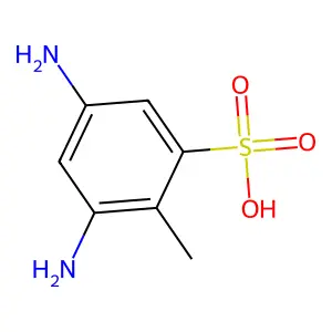 4,6-Diaminotoluene-2-sulphonic acid structure
