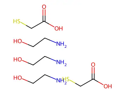 单乙醇胺巯基乙酸酯 structure