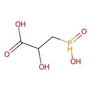 (Hydroxyphosphinyl)lactic acid structure