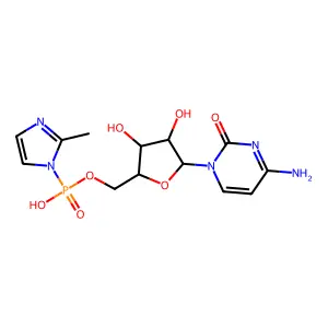 Cytidine 5'-phospho-2-methylimidazolide structure